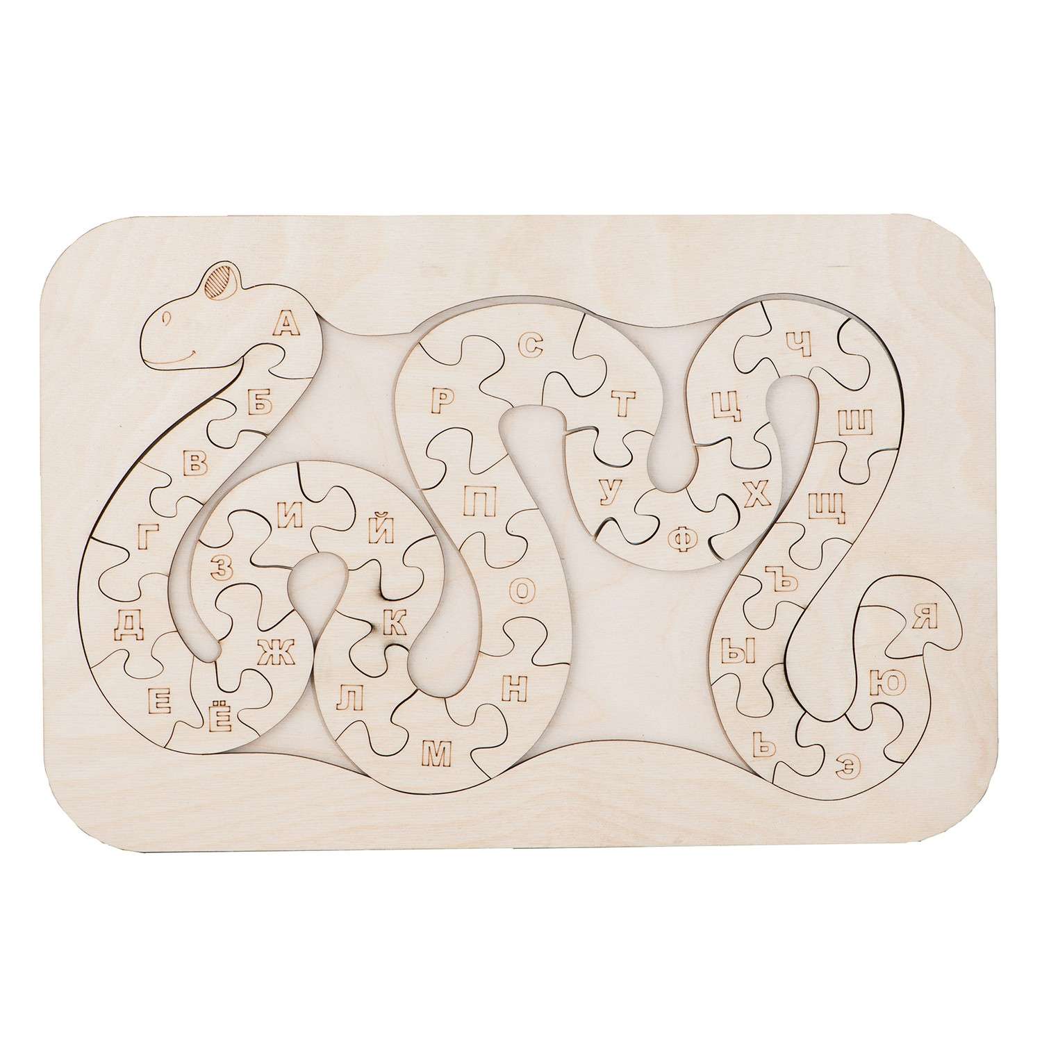 Пазл Большой Слон алфавит раскраска Змейка - фото 1