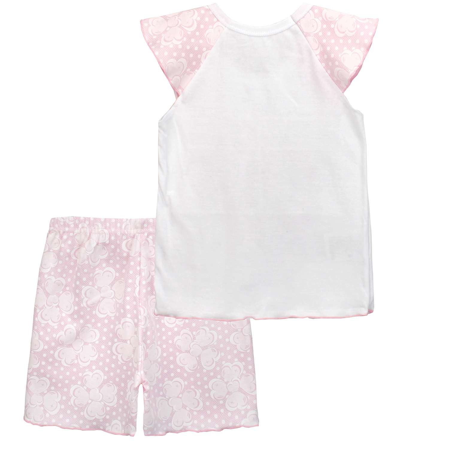 Пижама Babycollection 00-00025796белый,бледно-розовый - фото 2