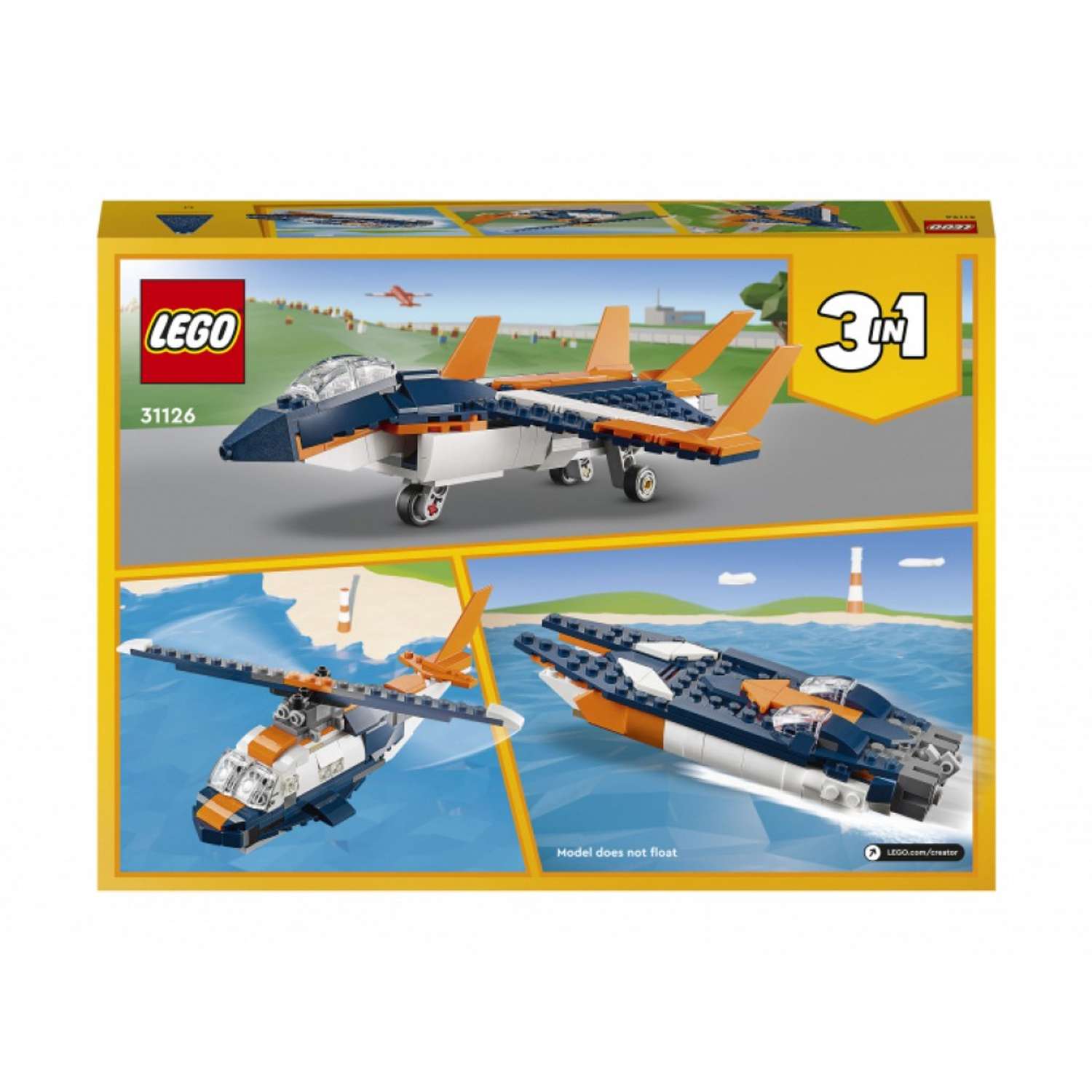 Конструктор LEGO Creator Сверхзвуковой самолёт 31126 - фото 8