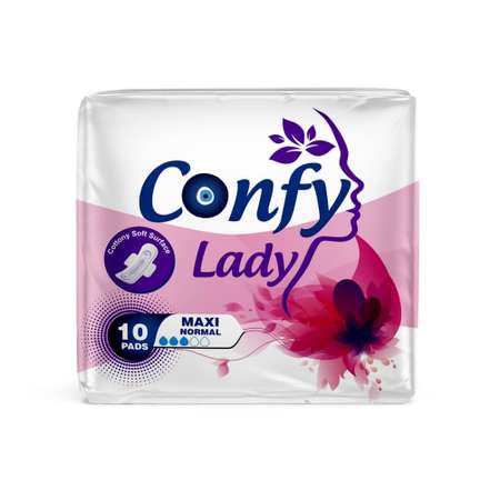 Прокладки гигиенические CONFY Lady Maxi normal 10 шт