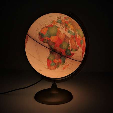 Глобус TECNODIDATTICA Discovery с политической картой мира с LED-подсветкой 25 см на русском языке