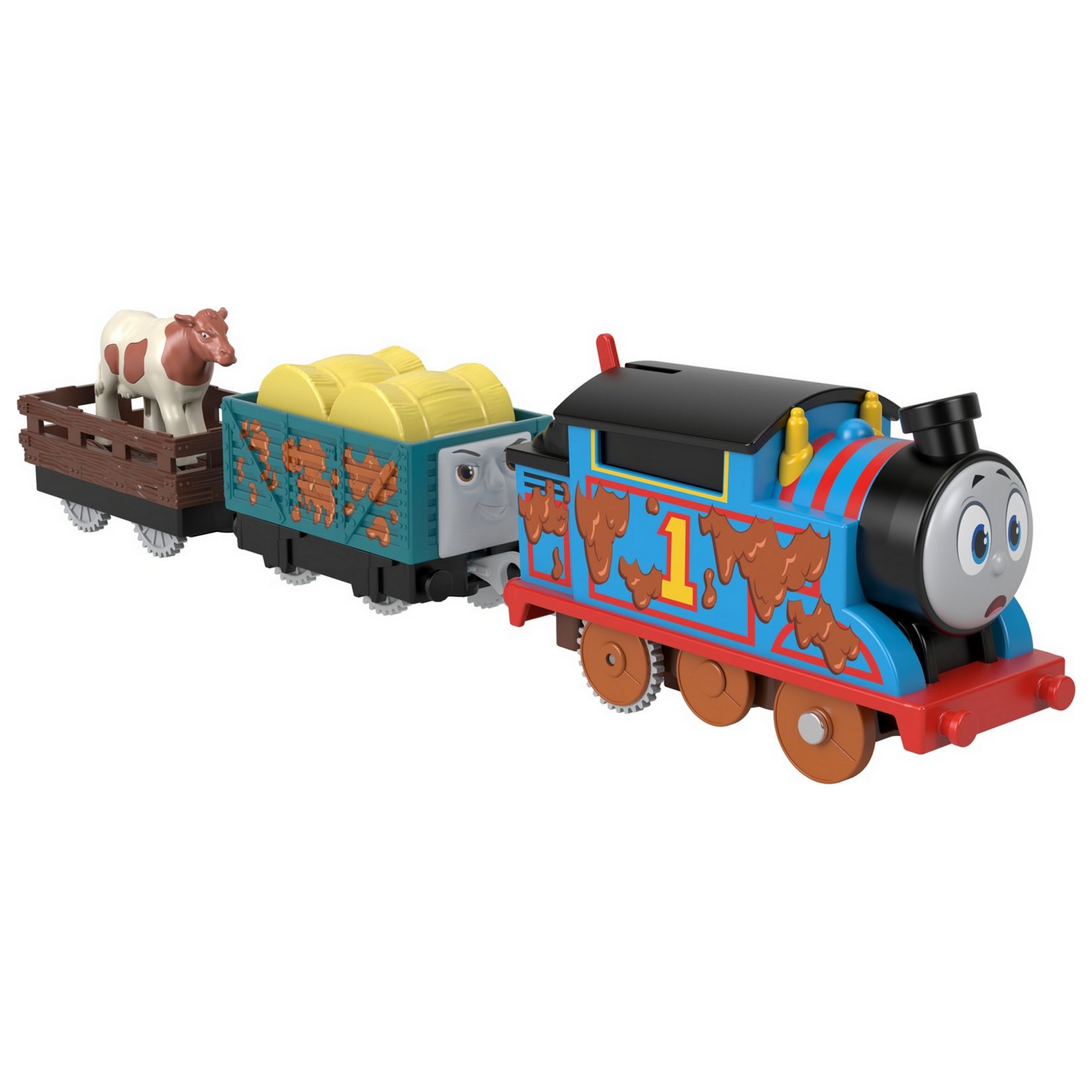 Паровозик Thomas & Friends Лучшие моменты мультфильма Грязный Томас HDY73 - фото 4