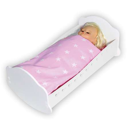 Кроватка для кукол до 45 см. ViromToys с комплектом постельного белья