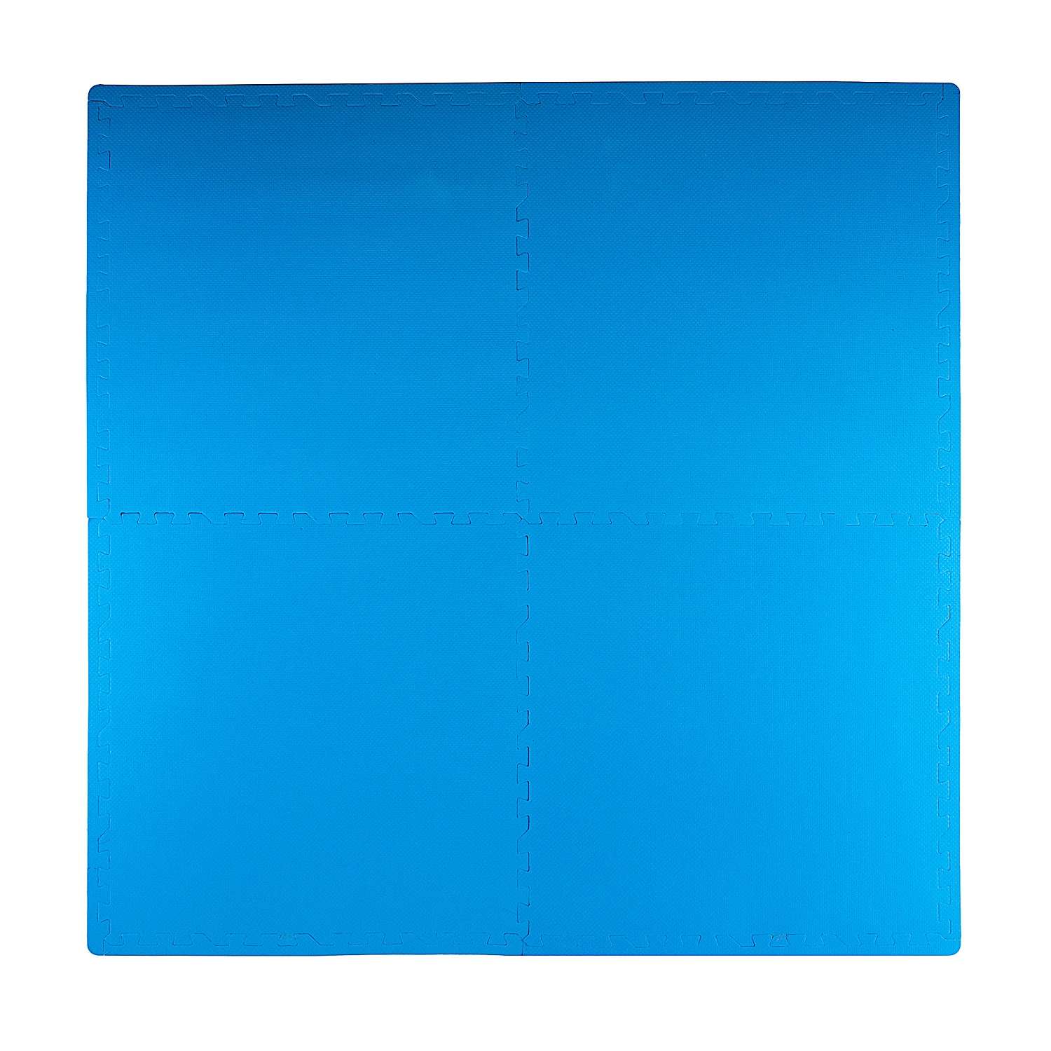 Развивающий детский коврик Eco cover игровой для ползания мягкий пол синий 60х60 - фото 2