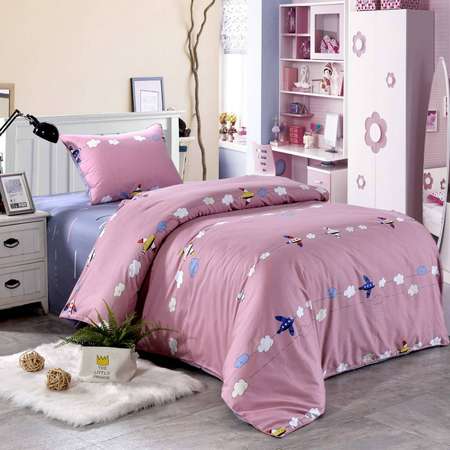 Комплект постельного белья Sofi de Marko 1.5 спальный Самолетики розовые