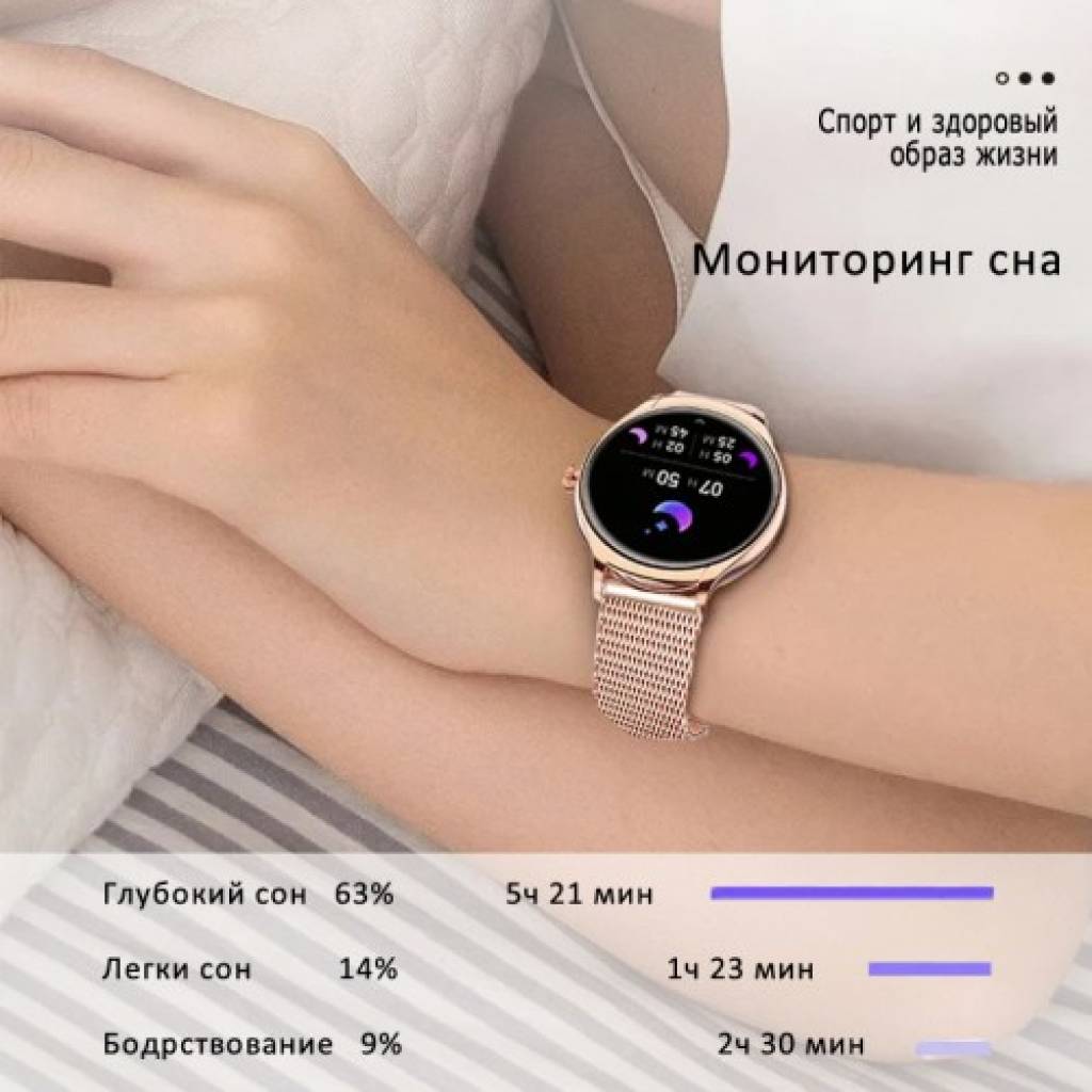 Фитнес-браслет BandRate Smart BRSKM30RGRG с тонометром и счетчиком калорий - фото 6