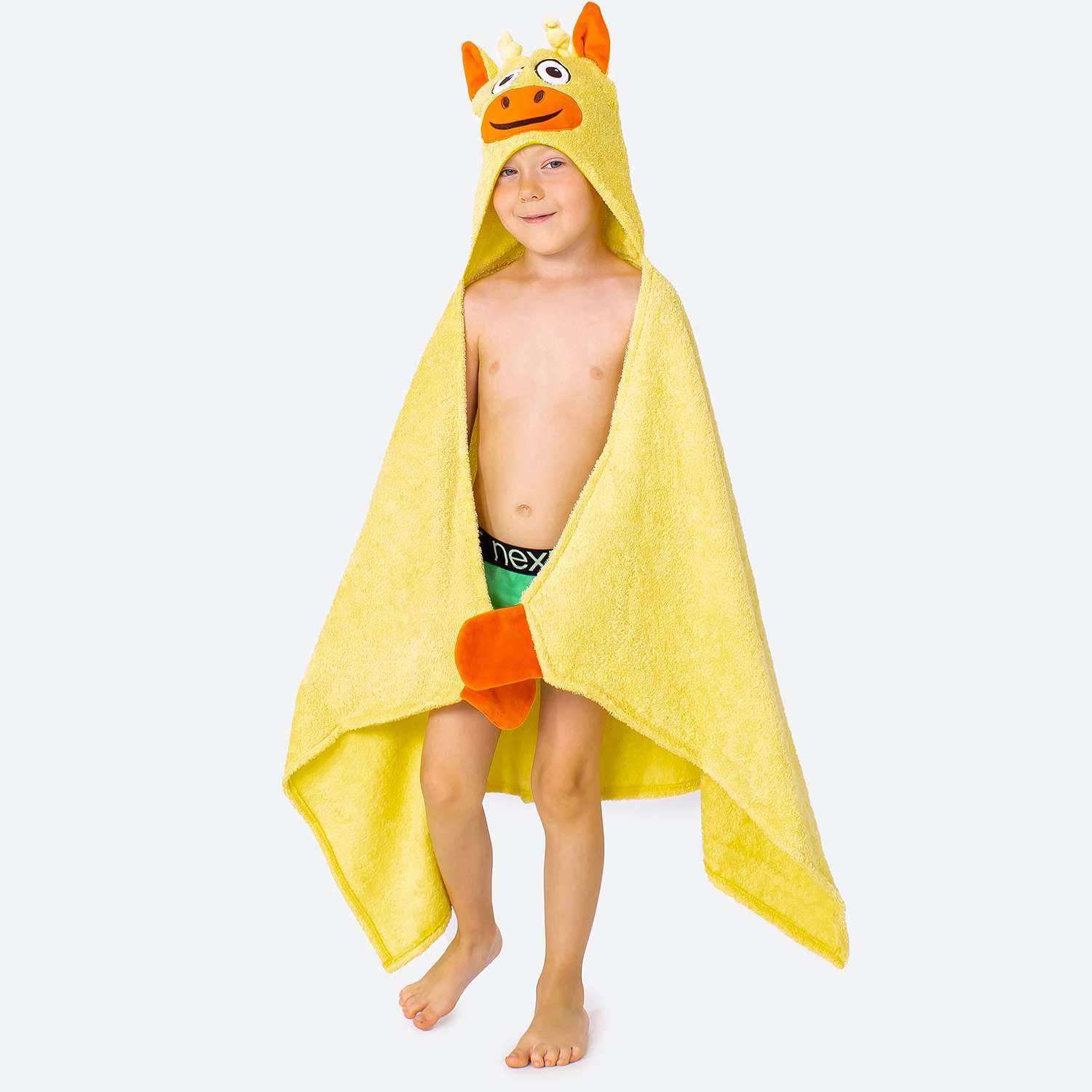 Полотенце с капюшоном BabyBunny Жираф M - фото 5