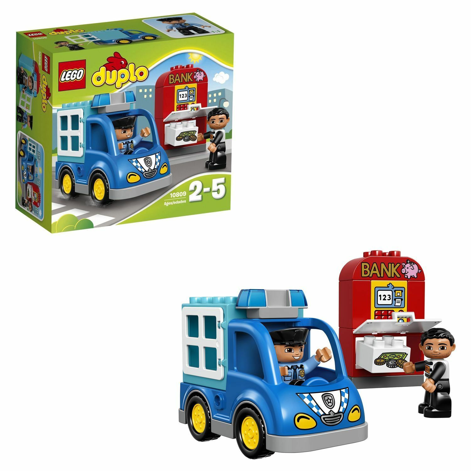 Конструктор LEGO DUPLO Town Полицейский патруль (10809) купить по цене 999  ₽ в интернет-магазине Детский мир