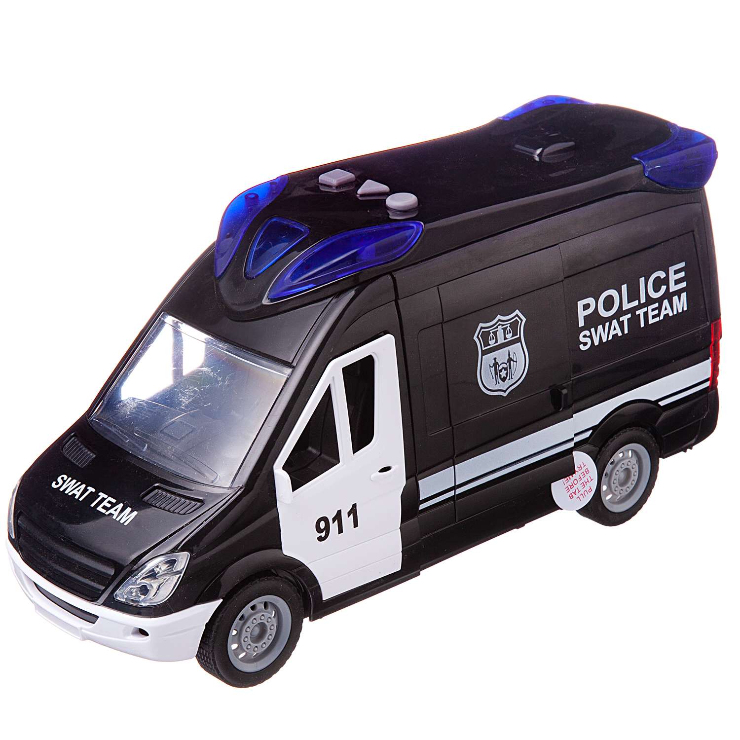Машинка ABtoys Полиция со световыми и звуковыми эффектами 666-12P - фото 1