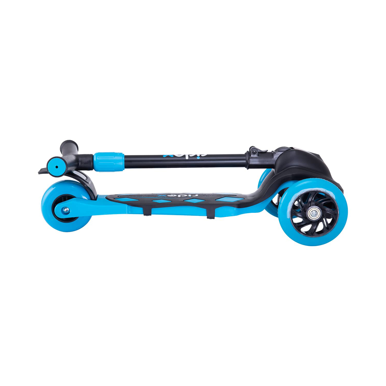 Самокат RIDEX трехколесный 3 wheels scooter Robin 120/80 neon light blue - фото 7