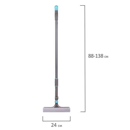 Стекломойка Лайма вращающаяся со сгоном для мытья окон телескопическая ручка 88-138 см