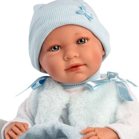 Кукла LLORENS младенец Мимо 42 см с переноской со звуком