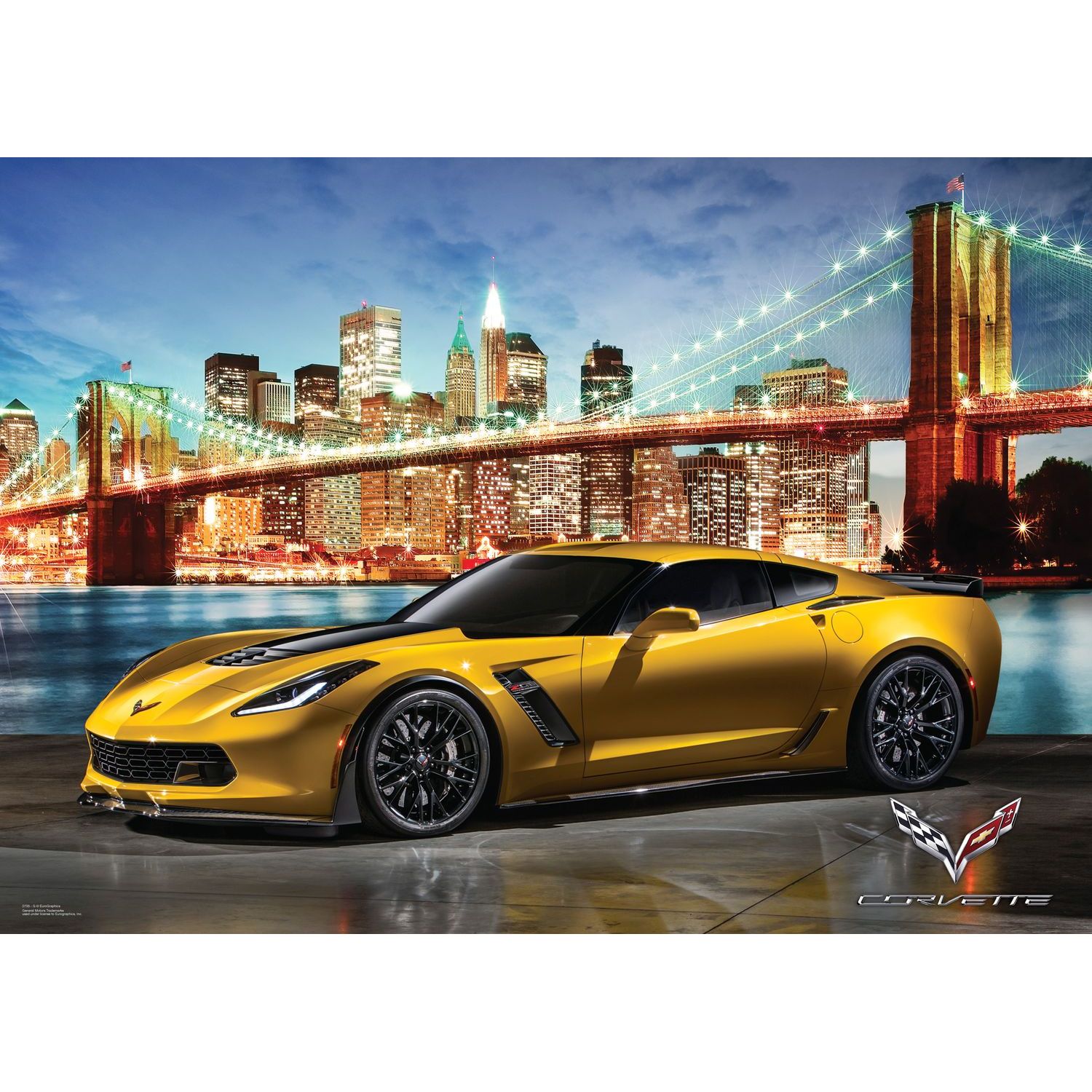 Пазлы Eurographics Corvette Z06 на прогулке 1000 элементов 6000-0735 - фото 2