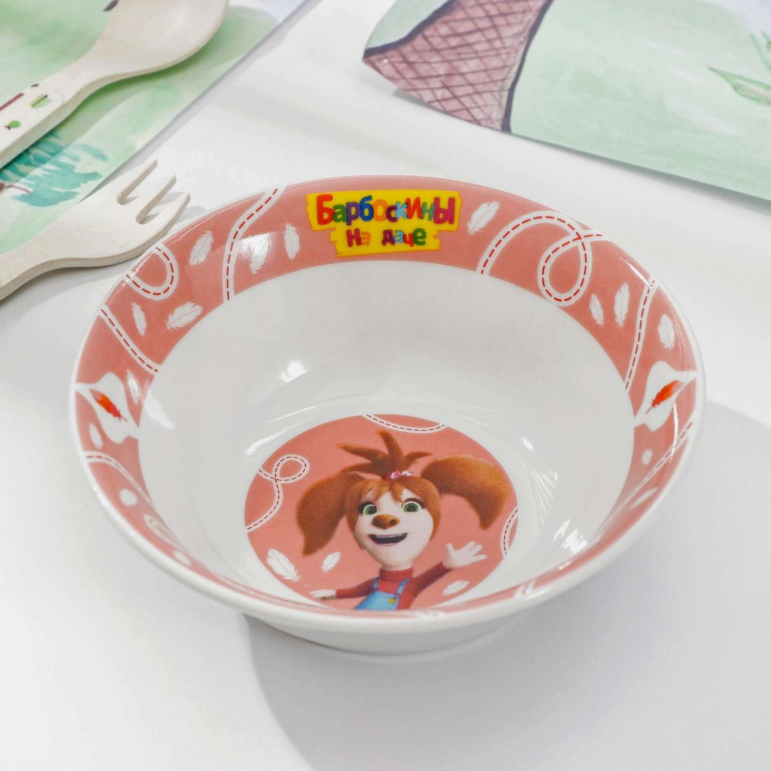 Набор посуды детский Sima-Land Баброскины Лиза миска кружка тарелка - фото 5