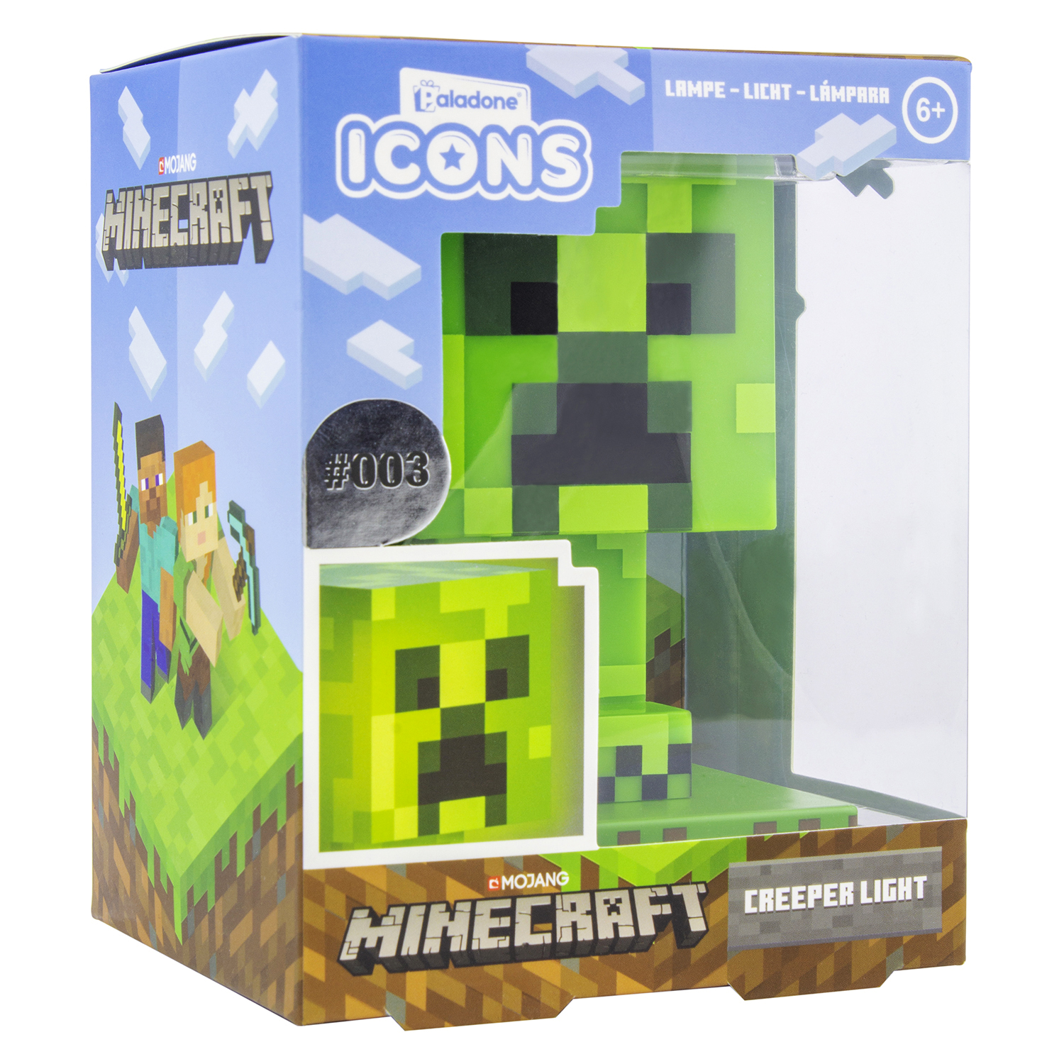 Светильник PALADONE Minecraft Creeper Icon Light V2 PP6593MCFV2 - фото 2