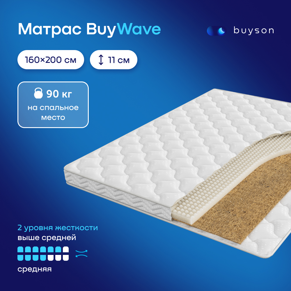 Матрас buyson BuyWave 160x200 - фото 1