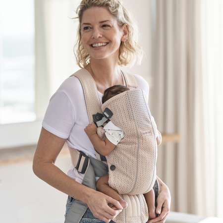 Переноска для детей BabyBjorn Mini 3D Mesh Розовый