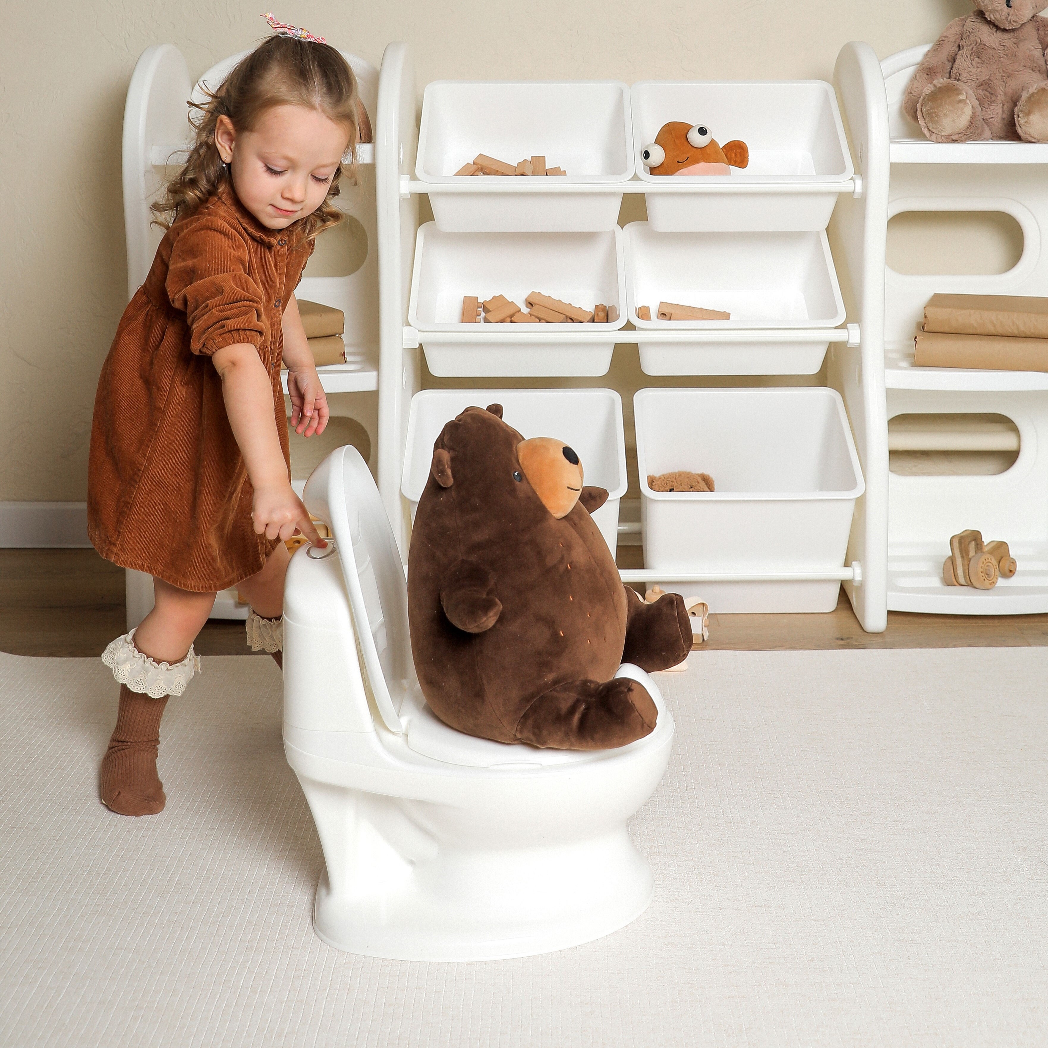 Детский горшок Ifam Easy doing baby potty со звуком белый - фото 2