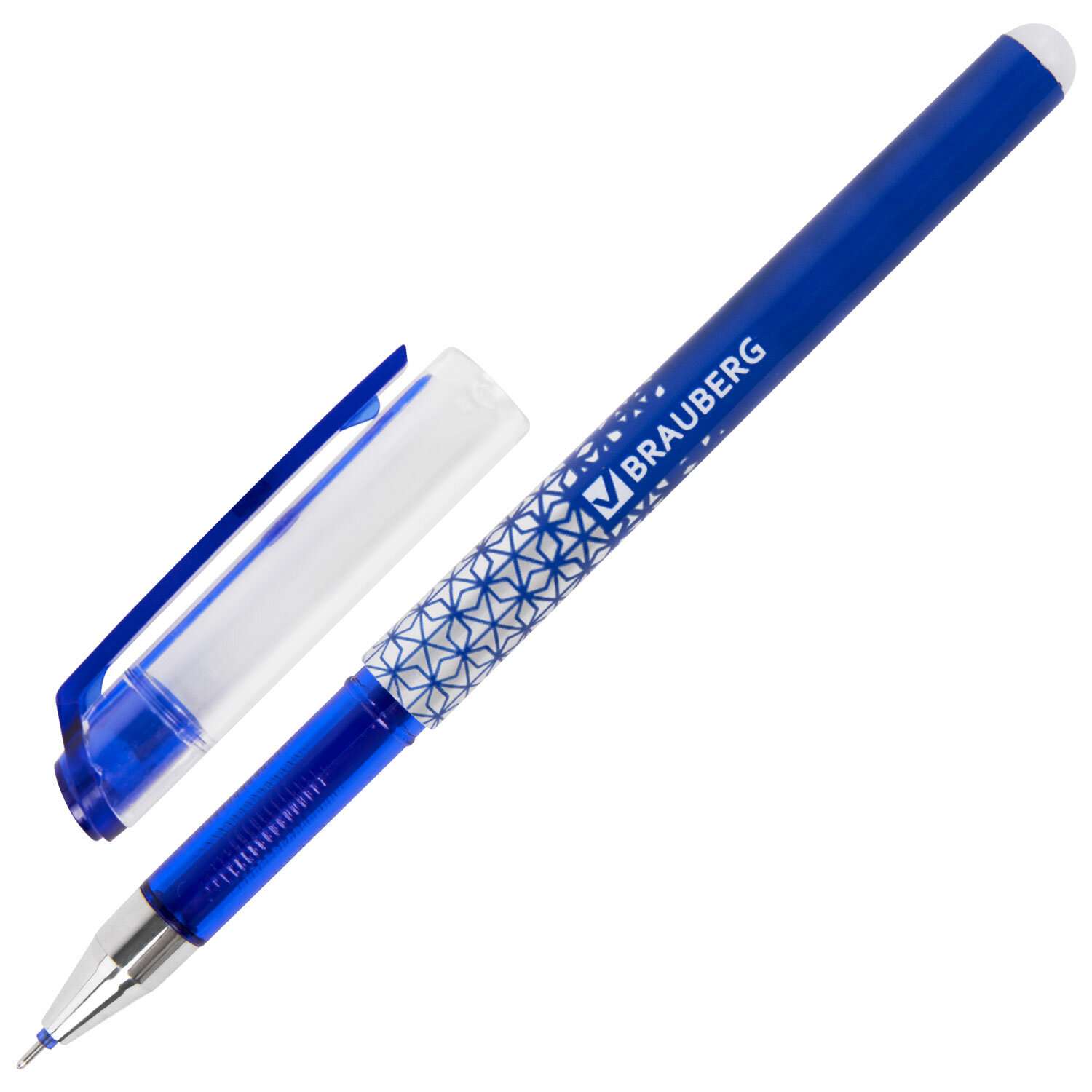 Ручка гелевая Brauberg пиши стирай синяя набор со стержнями 5 штук стираемые - фото 8