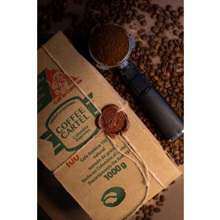 Кофе зерновой Coffee Cartel 1кг в коробе №100 Арабика 100%