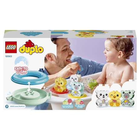 Конструктор LEGO DUPLO My First Приключения в ванной плавучий поезд для зверей 10965