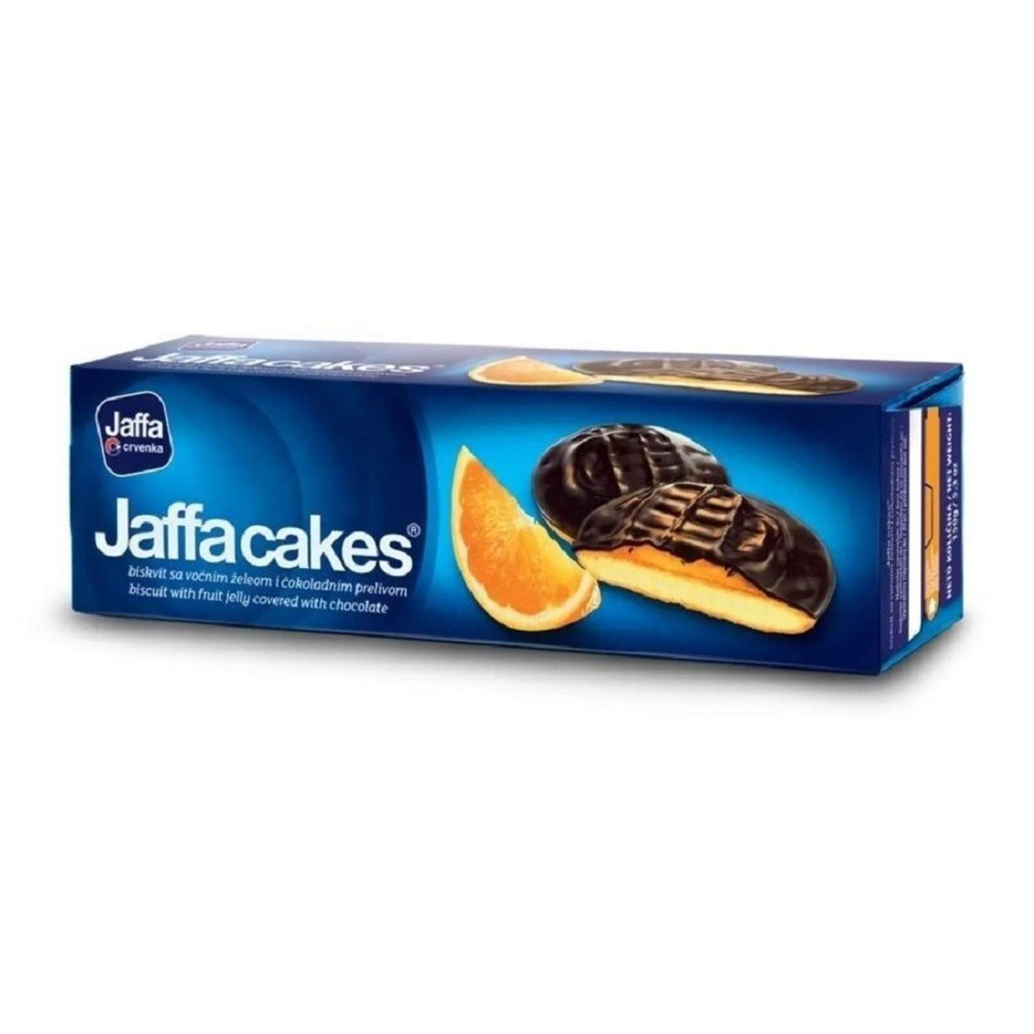 Печенье бисквитное Jaffa Crvenka с апельсиновым желе в шоколаде 150гр - фото 1