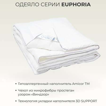 Одеяло SONNO EUPHORIA Евро-размер 200х220 гипоаллергенное наполнитель Amicor TM