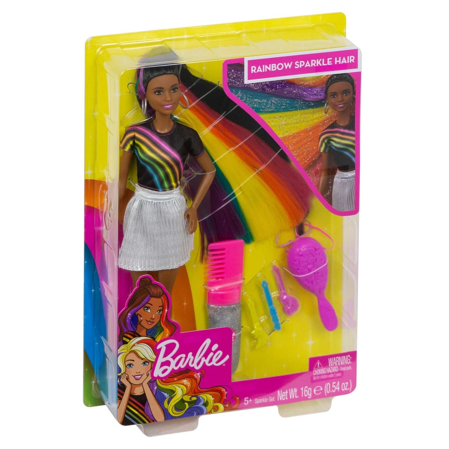 Кукла Barbie с радужной мерцающей прической FXN97 FXN97 - фото 3