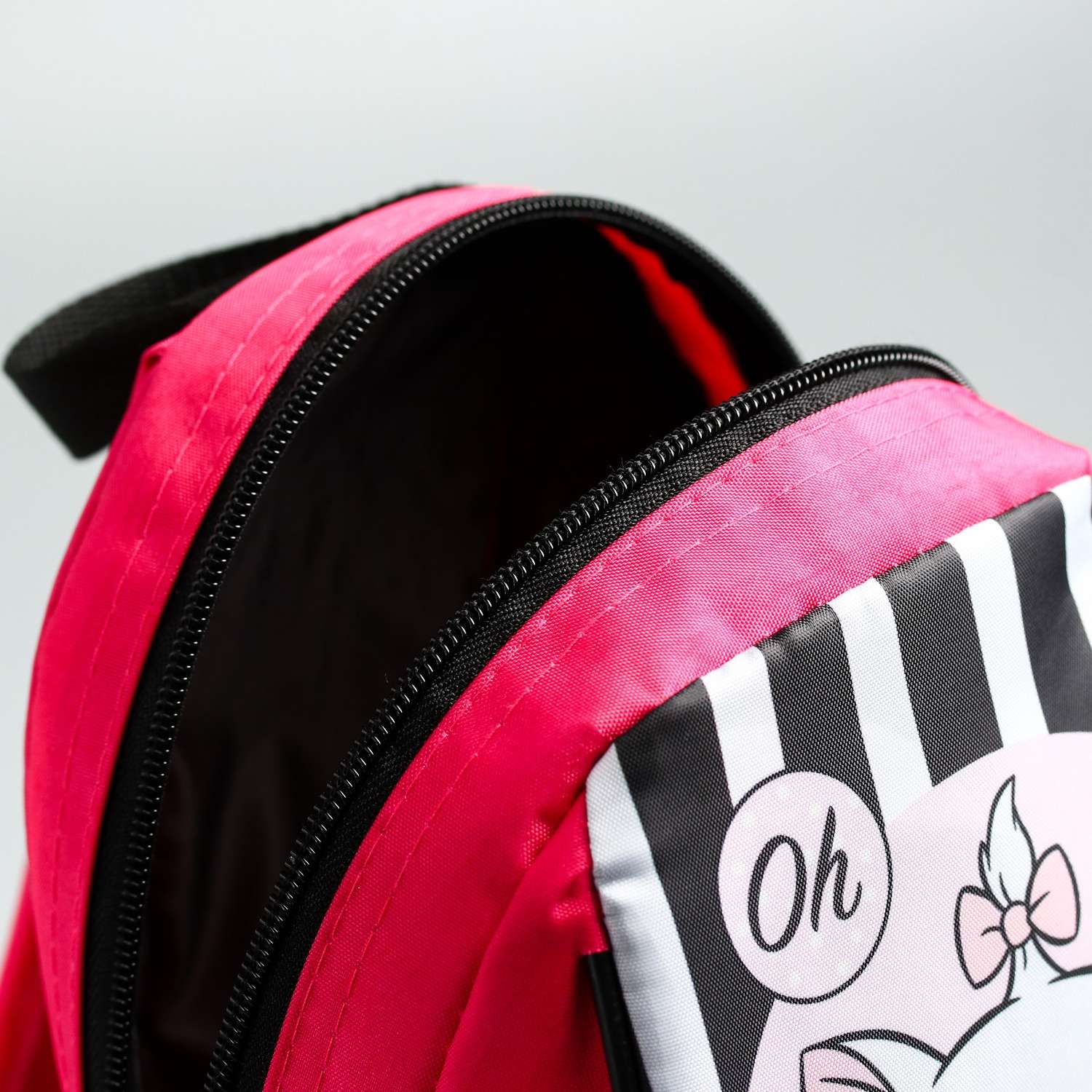 Рюкзак Disney Кошечка Мари на молнии розовый - фото 4