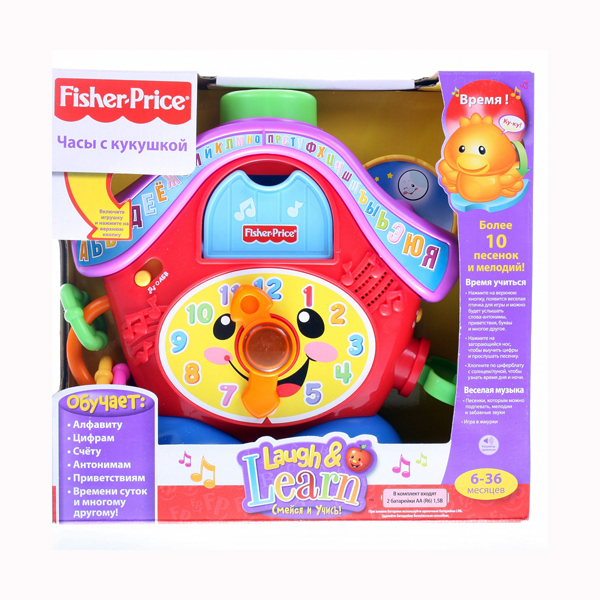 Часы с кукушкой Fisher-Price «Смейся и учись»