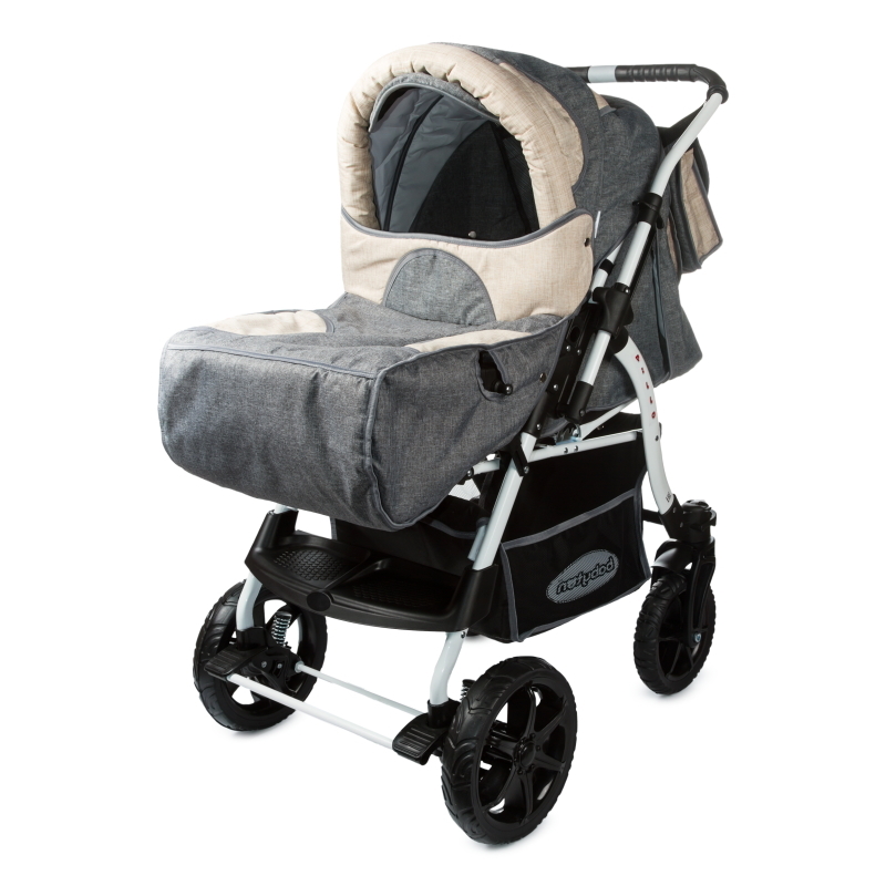 Коляска-трансформер Babyton Pillo OX Grey-Beige - фото 1