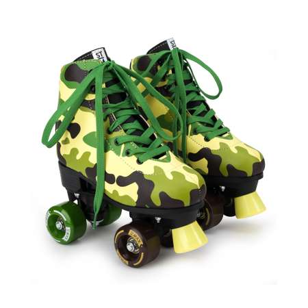 Роликовые коньки SXRide Roller skate YXSKT04CAMG цвет камуфляж размер 31-34