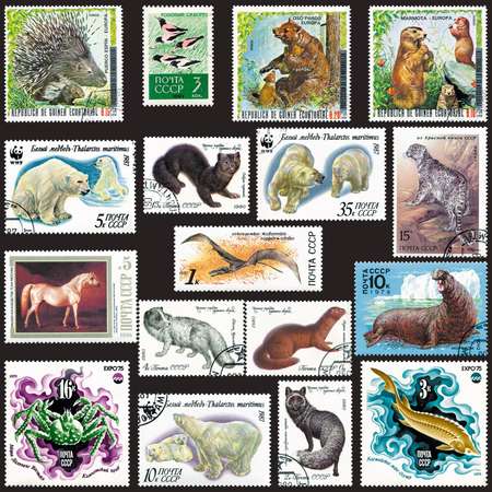 Коллекционный набор марок РУЗ Ко Фауна