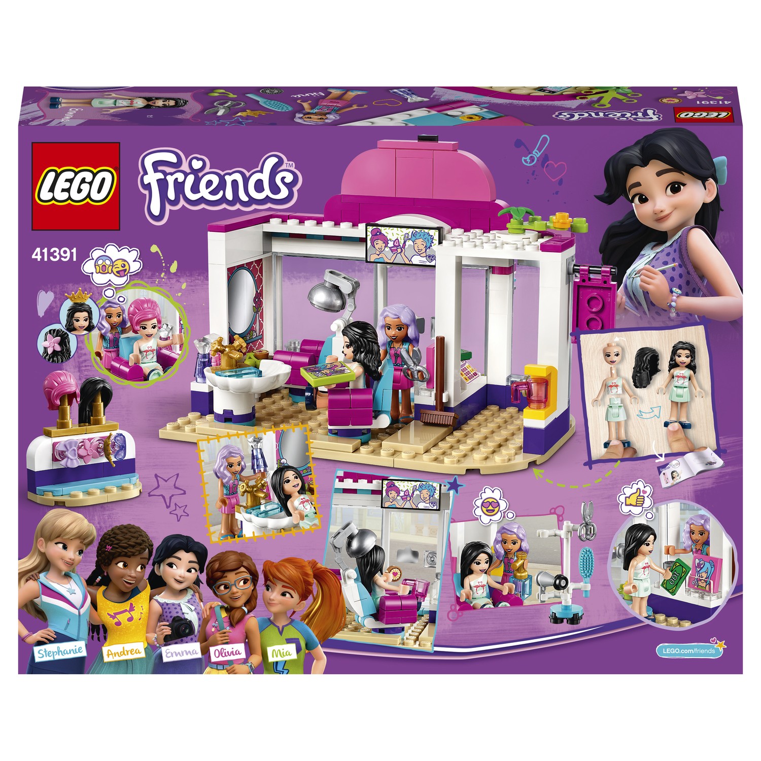 Конструктор LEGO Friends Парикмахерская Хартлейк Сити 41391 - фото 3