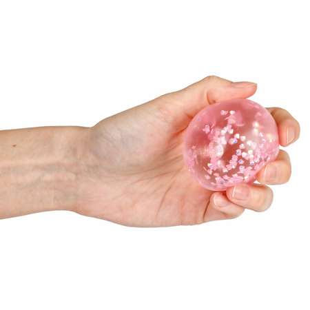 Игрушка-антистресс Крутой замес Супергель шар бриллиант розовый