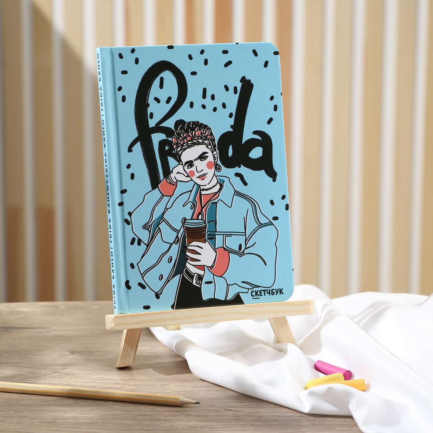 Скетчбук ARTLAVKA в твердой обложке Frida А5 80 листов 100 г/м2 - фото 2