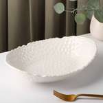 Блюдо Sima-Land керамическое овальное «Воздушность» 1 л цвет белый