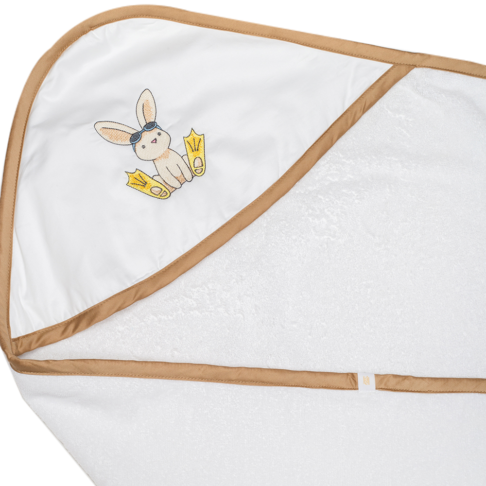 Уголок детский махровый BELLEHOME collection Бланка Swimmer Rabbit 90х90 - фото 6