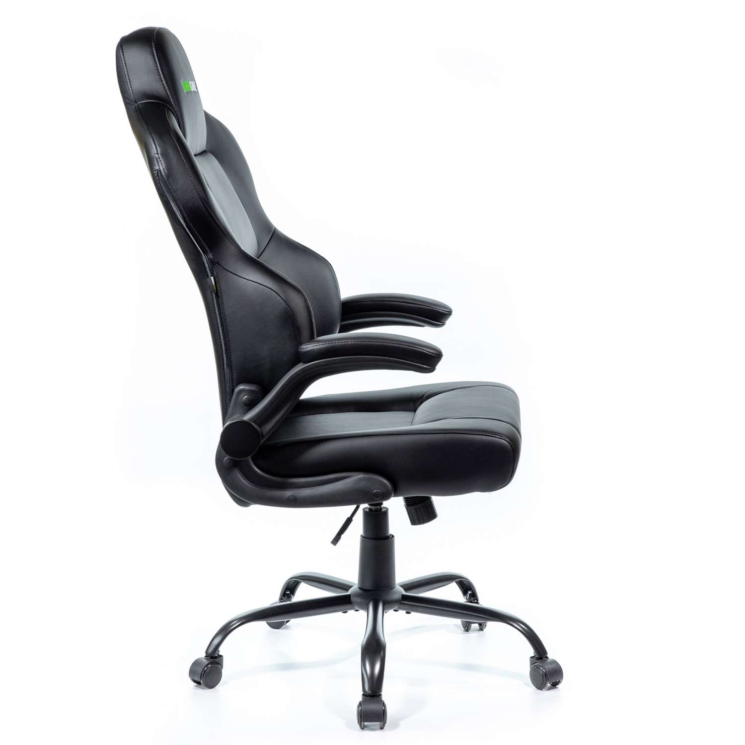 Кресло компьютерное VMMGAME UNIT кожа Черно - черный - фото 4