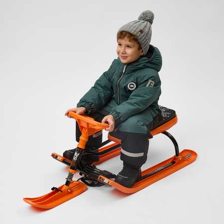 Снегокат Nika kids Тимка спорт 2+ с граффити оранжевый ТС2+ДМ/ГО