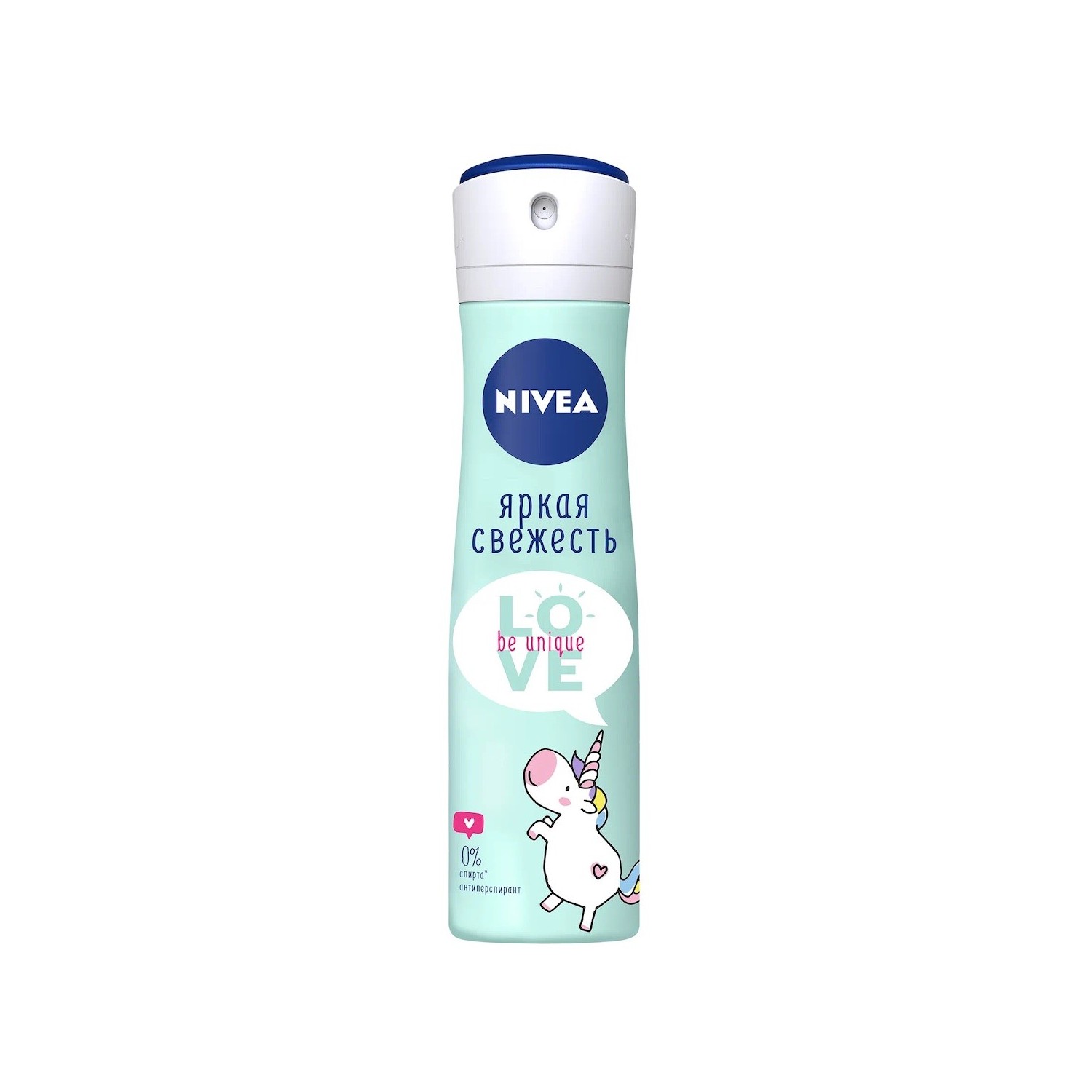 Антиперспирант NIVEA Love Be Unique Яркая Свежесть 150 мл - фото 1