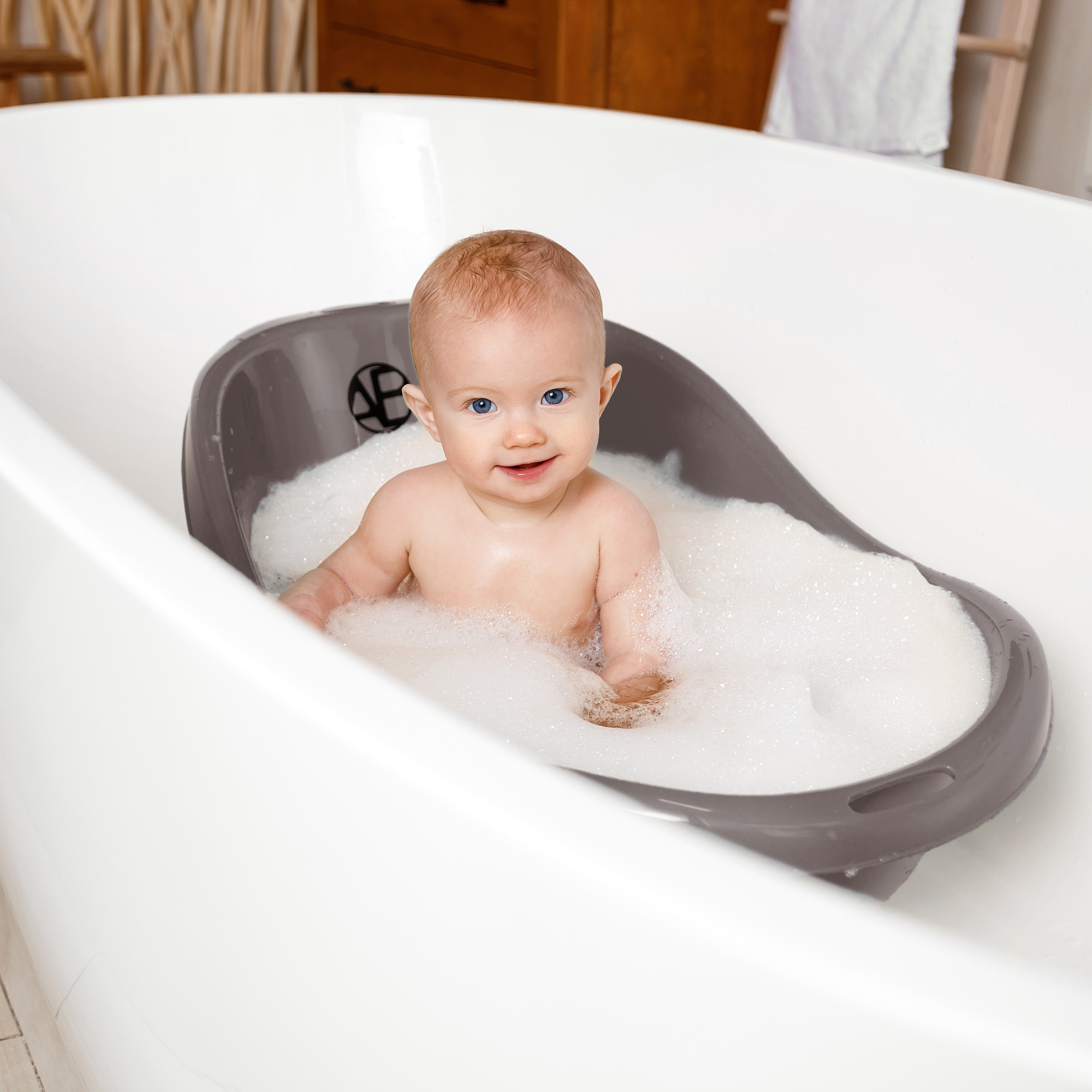 Ванночка для купания AmaroBaby Raft серая - фото 6