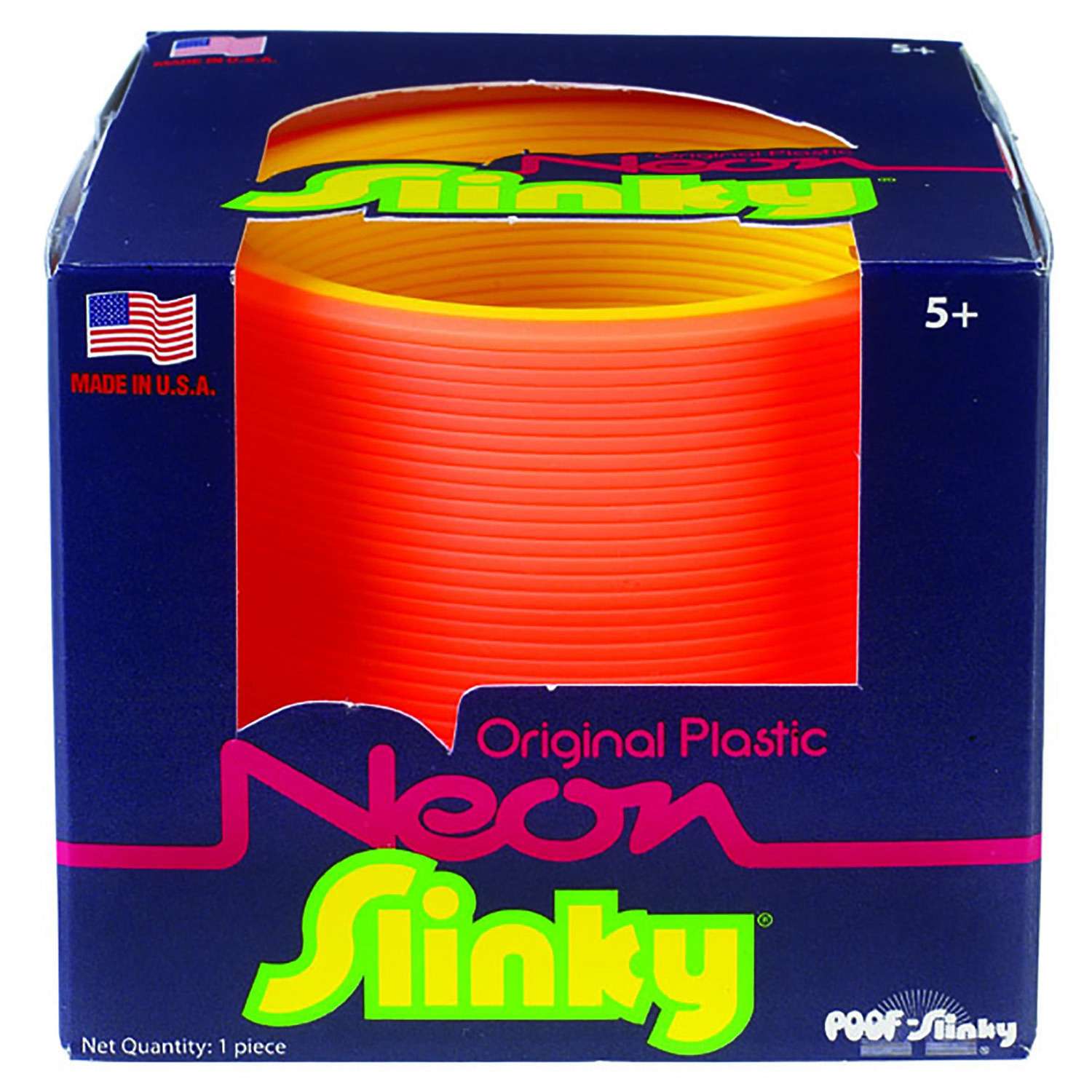 Пружинка пластик Slinky Неон - 2х-цветная в ассортименте - фото 7