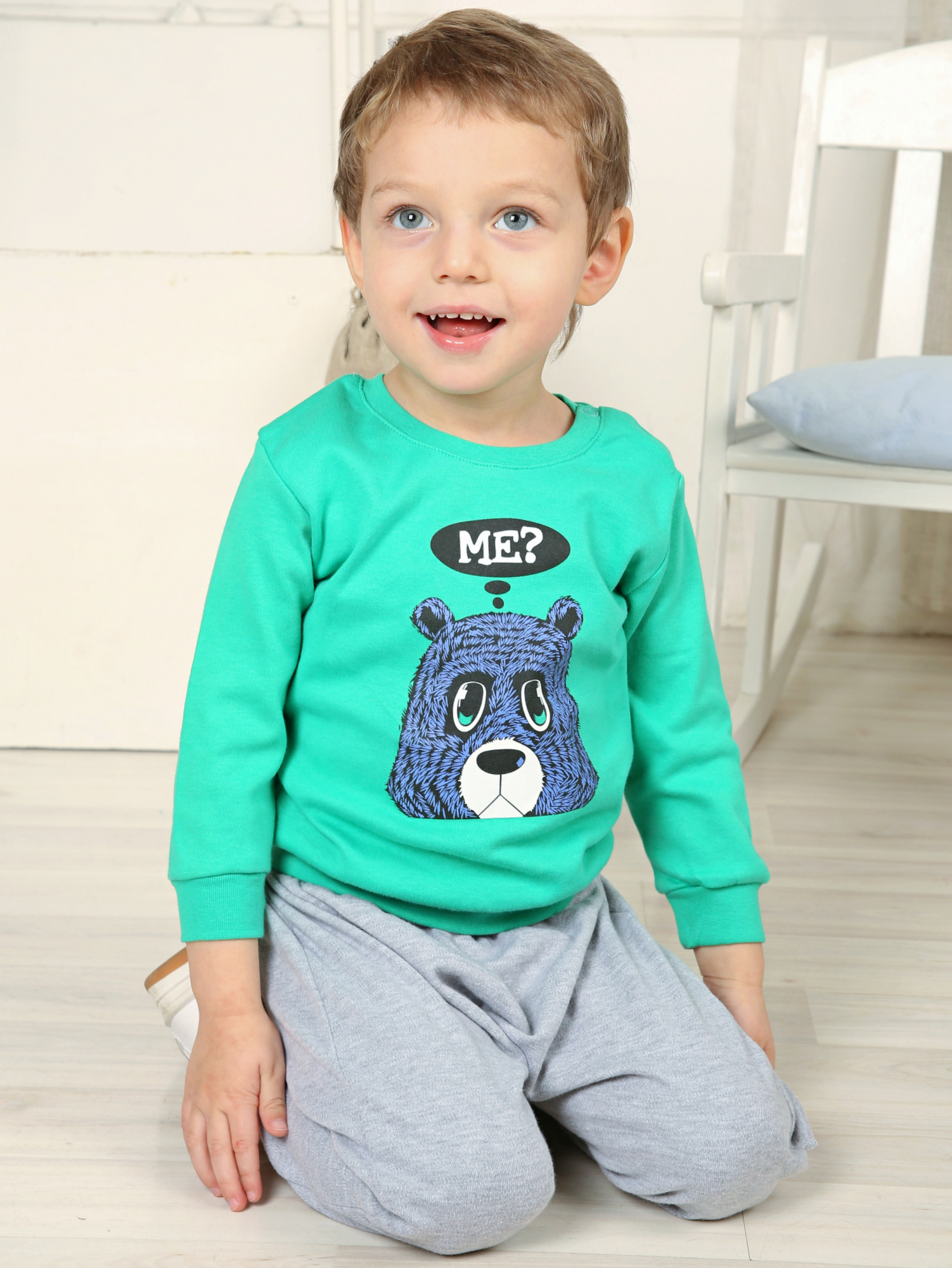 Костюм Baby Style цвет зеленый MM108012 купить по цене 825 ₽ в  интернет-магазине Детский мир