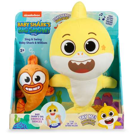 Набор плюшевых игрушек Wow Wee музыкальных друзья Baby Shark и Уильям 61337
