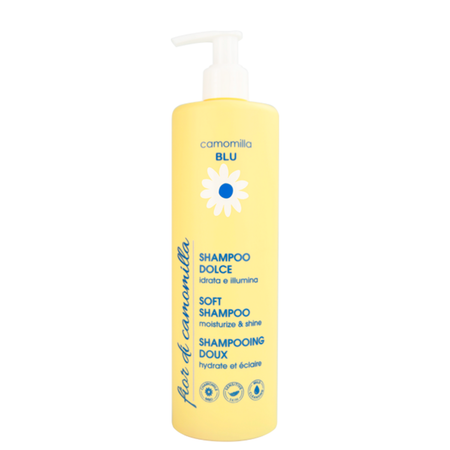 Шампунь для волос Camomilla BLU бессульфатный Увлажнение и Блеск Soft shampoo moisturize shine 500 мл