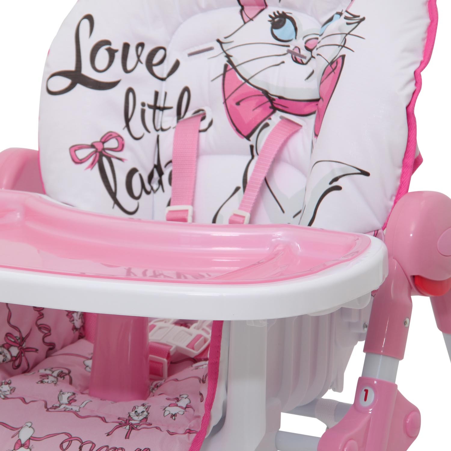 Стульчик для кормления Polini kids Disney baby 470 Кошка Мари Розовый - фото 15