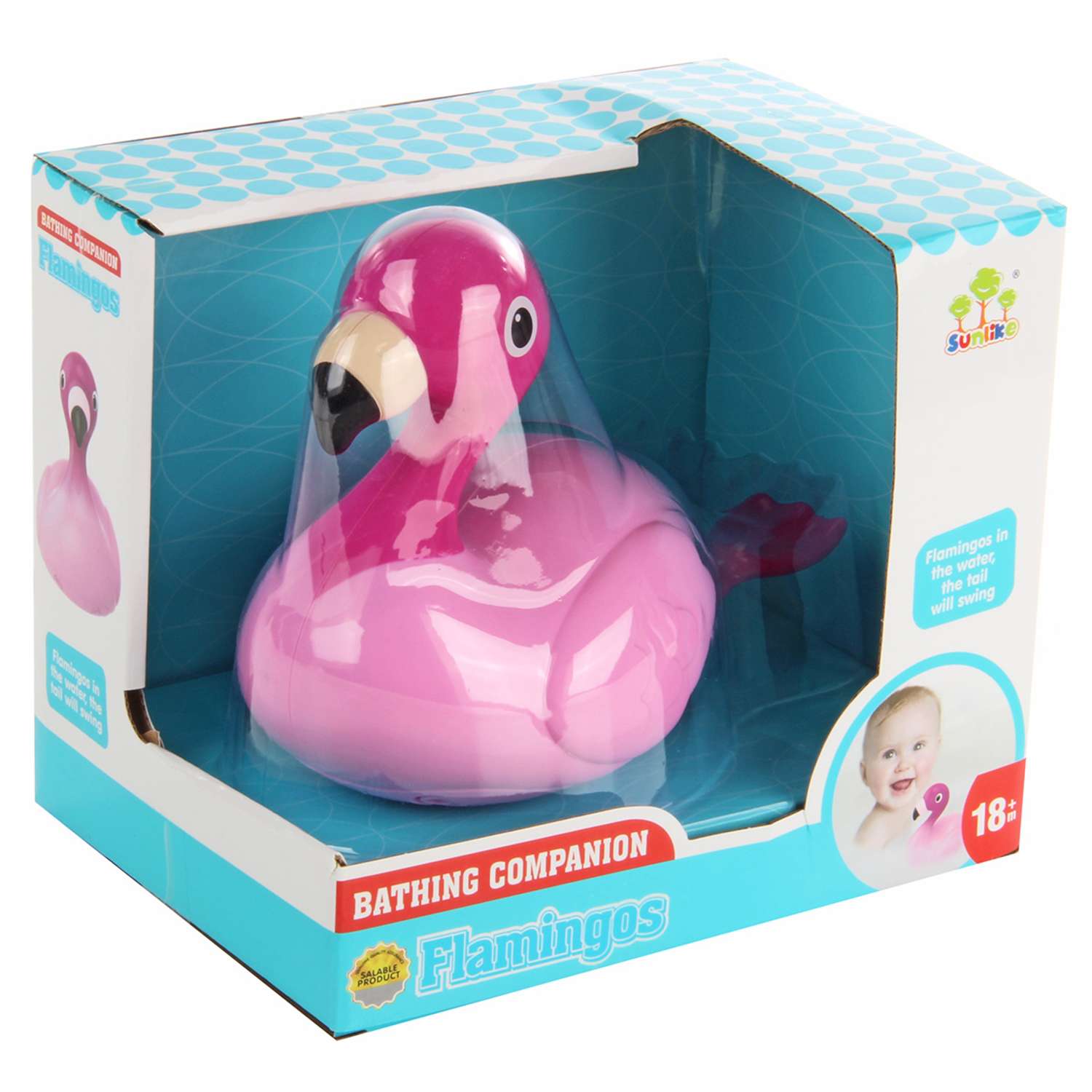 Игрушка для ванны Veld Co Фламинго на батарейках - фото 4