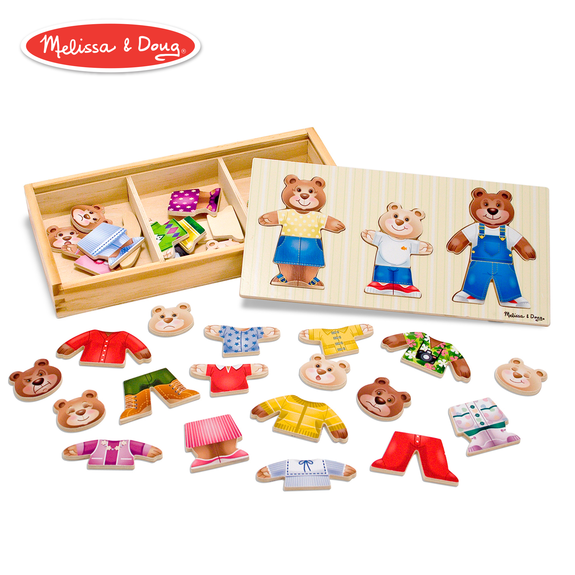 Игровой набор Melissa and Doug Переодень семью мишек - фото 3