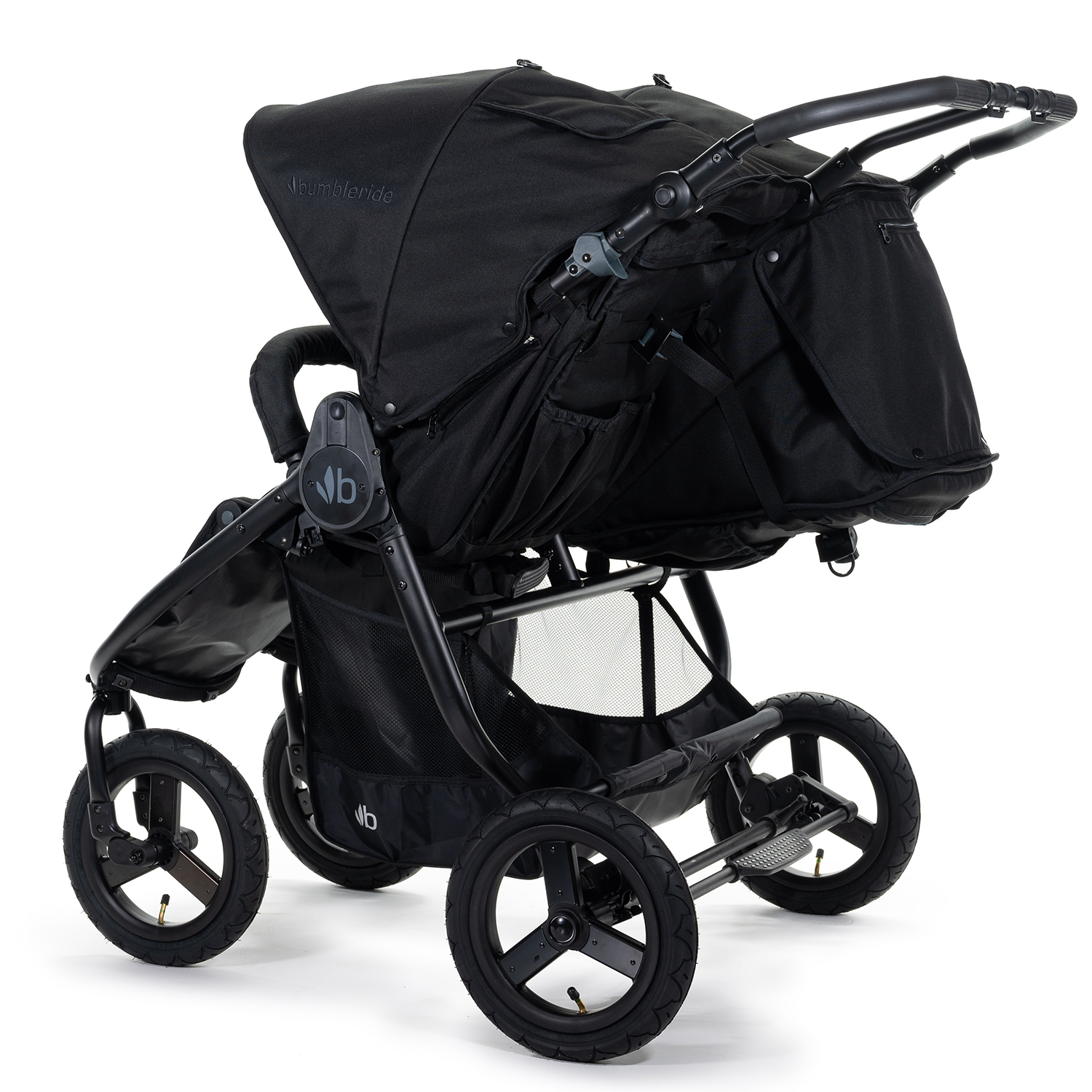 Коляска Bumbleride Indie Twin Matte Black - фото 3